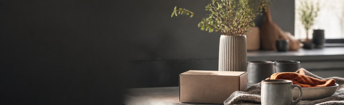 Ambiente acolhedor com produtos para o dia a dia